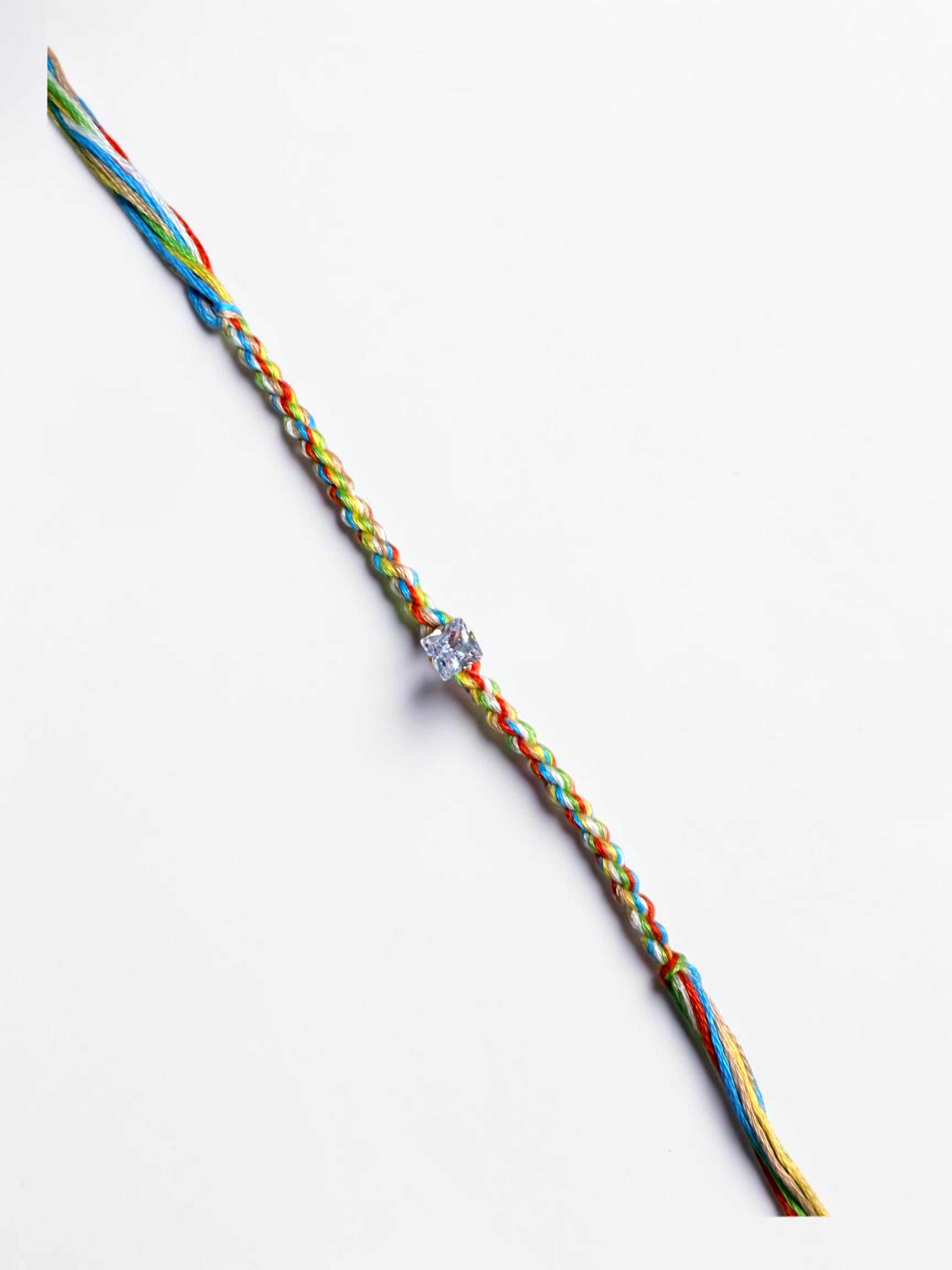 Pack of 6 Rainbow Crystal Rakhis