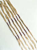 Pack of 6 Cream and Gold Traditional Rakhis